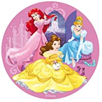 Oblea de Tarta con Diseño Oficial de Princesas Disney 20cm
